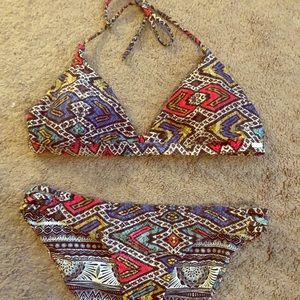 Roxy reversible bikini-L top M bottom